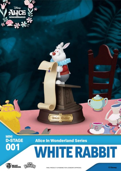 LOTTO DI 6 FIGURINE ALICE NEL PAESE DEL MERAVIGLIE - MINI DISNEY D-STAGE
