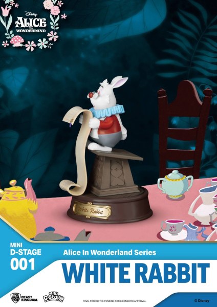 LOTTO DI 6 FIGURINE ALICE NEL PAESE DEL MERAVIGLIE - MINI DISNEY D-STAGE