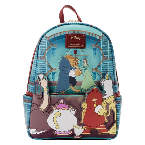 MINI ZAINO LA BELLA E LA BESTIA LIBRARY SCENE - DISNEY LOUNGEFLY