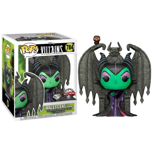 FUNKO POP! 784 - DISNEY LA BELLA ADDORMENTATA NEL BOSCO - MALEFICA SUL SUO TRONO DIAMOND VERSIONE
