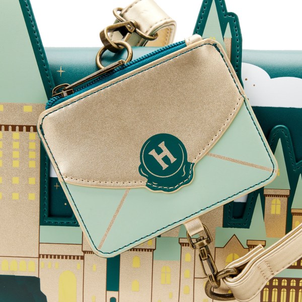 BORSA A TRACOLLA GOLDEN HOGWARTS - HARRY POTTER LOUNGEFLY