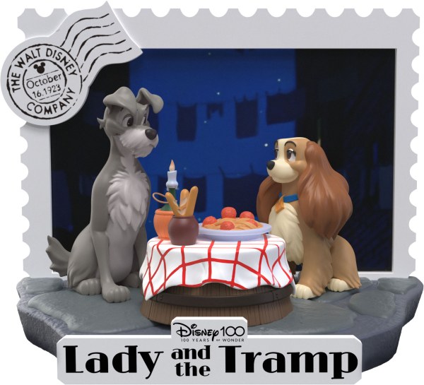 DIORAMA LILLI E IL VAGABONDO - DISNEY 100TH ANNIVERSARIO D-STAGE