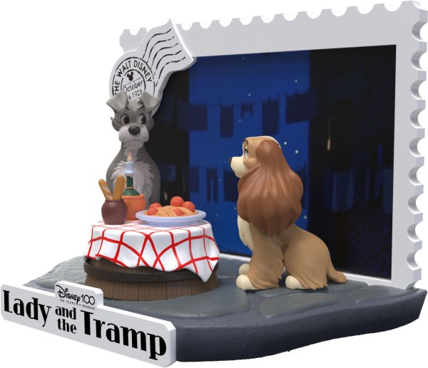 DIORAMA LILLI E IL VAGABONDO - DISNEY 100TH ANNIVERSARIO D-STAGE