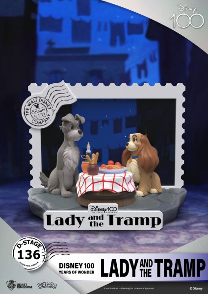 DIORAMA LILLI E IL VAGABONDO - DISNEY 100TH ANNIVERSARIO D-STAGE