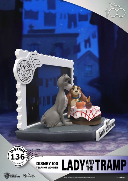 DIORAMA LILLI E IL VAGABONDO - DISNEY 100TH ANNIVERSARIO D-STAGE