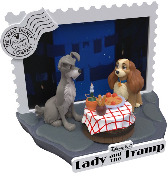 DIORAMA LILLI E IL VAGABONDO - DISNEY 100TH ANNIVERSARIO D-STAGE
