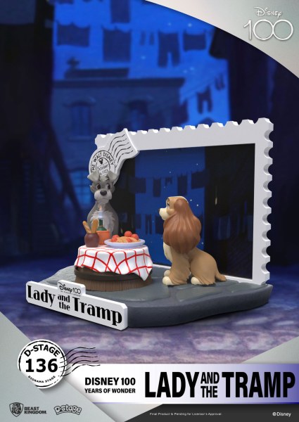 DIORAMA LILLI E IL VAGABONDO - DISNEY 100TH ANNIVERSARIO D-STAGE