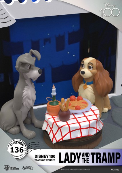 DIORAMA LILLI E IL VAGABONDO - DISNEY 100TH ANNIVERSARIO D-STAGE