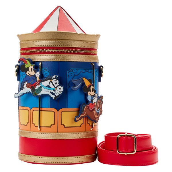 BORSA A TRACOLLA TOPOLINO & MINNIE BRAVE LITTLE TAILORS CAROUSEL - DISNEY LOUNGEFLY