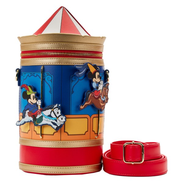 BORSA A TRACOLLA TOPOLINO & MINNIE BRAVE LITTLE TAILORS CAROUSEL - DISNEY LOUNGEFLY