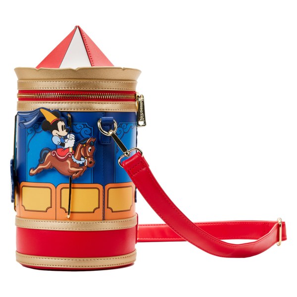 BORSA A TRACOLLA TOPOLINO & MINNIE BRAVE LITTLE TAILORS CAROUSEL - DISNEY LOUNGEFLY