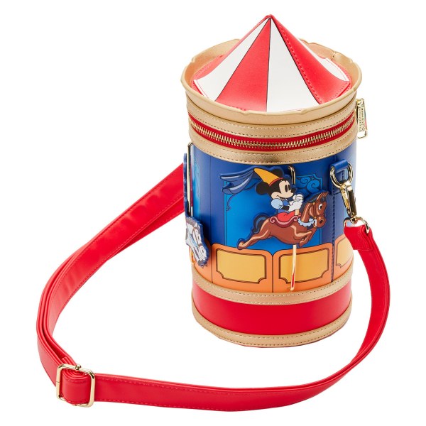 BORSA A TRACOLLA TOPOLINO & MINNIE BRAVE LITTLE TAILORS CAROUSEL - DISNEY LOUNGEFLY