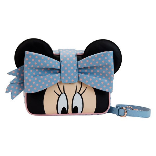 BORSA A TRACOLLA MINNIE PASTEL COLOR BLOCK DOTS - DISNEY LOUNGEFLY