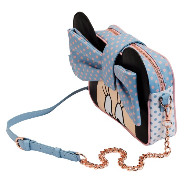 BORSA A TRACOLLA MINNIE PASTEL COLOR BLOCK DOTS - DISNEY LOUNGEFLY