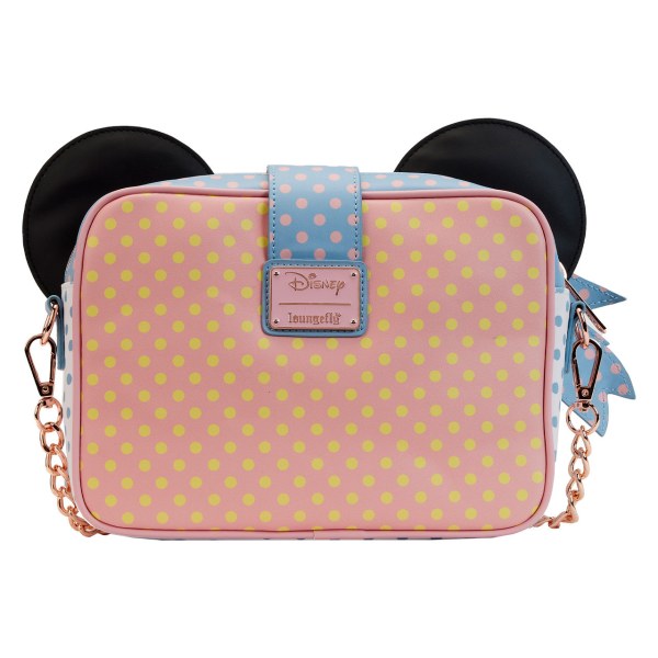 BORSA A TRACOLLA MINNIE PASTEL COLOR BLOCK DOTS - DISNEY LOUNGEFLY