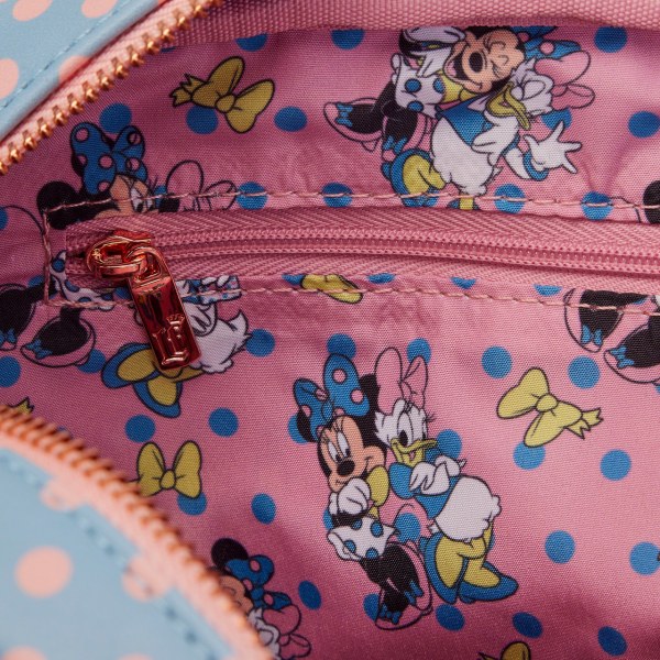 BORSA A TRACOLLA MINNIE PASTEL COLOR BLOCK DOTS - DISNEY LOUNGEFLY