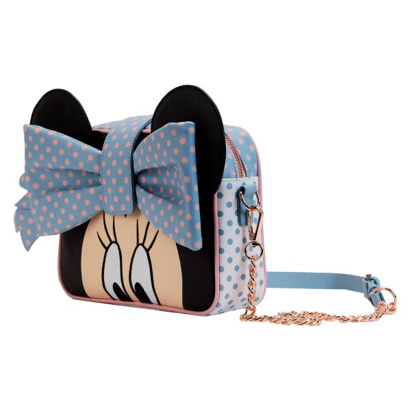 BORSA A TRACOLLA MINNIE PASTEL COLOR BLOCK DOTS - DISNEY LOUNGEFLY