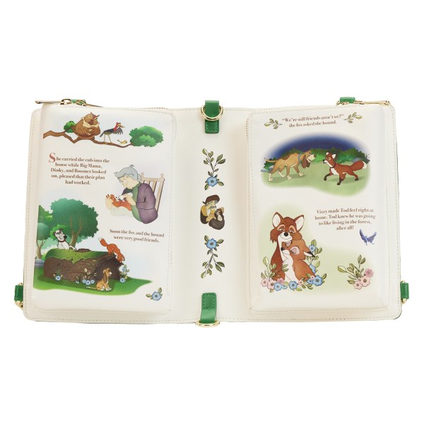 BORSA A TRACOLLA RED E TOBI CLASSIC BOOKS - DISNEY LOUNGEFLY