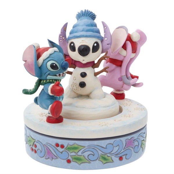STITCH & ANGEL COSTRUISCONO UN PUPAZZO DI NEVE ROTANTE - DISNEY TRADIZIONI