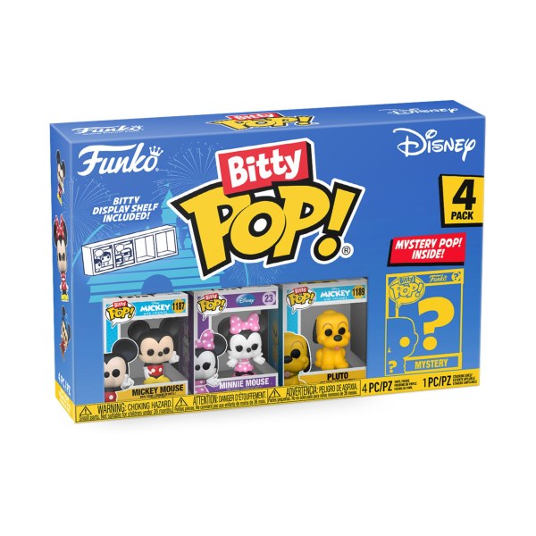 CONFEZIONE 4 FIGURINE FUNKO BITTY POP! - TOPOLINO E I SUOI AMICI