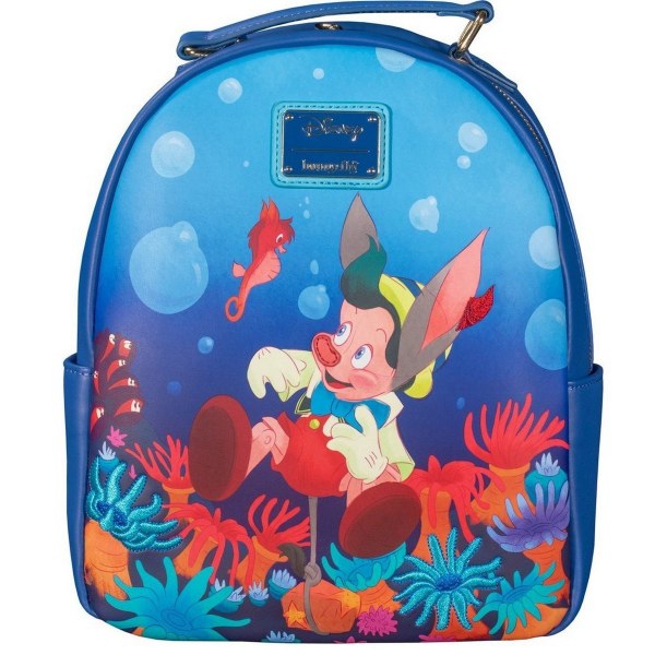MINI ZAINO PINOCCHIO CORALLO - DISNEY LOUNGEFLY