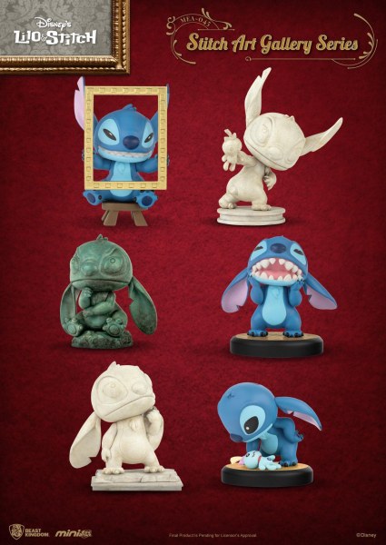 PACK DI 6 FIGURE STITCH GALLERIA D'ARTE - DISNEY MINI EGG ATTACK