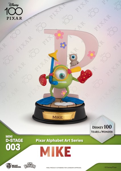 PACK DI 6 FIGURE ALFABETO PIXAR - 100 YEARS OF WONDER DISNEY MINI EGG ATTACK