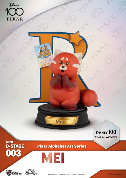 PACK DI 6 FIGURE ALFABETO PIXAR - 100 YEARS OF WONDER DISNEY MINI EGG ATTACK