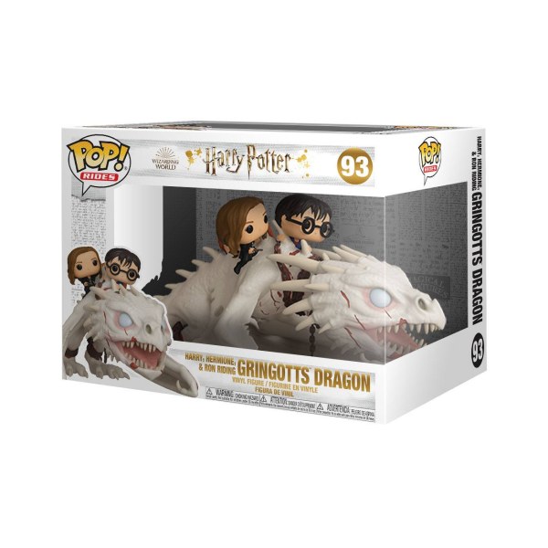 FUNKO POP! RIDES 93 - HARRY POTTER - HERMIONE, HARRY E RON SUL DRAGO GRINGOTTS