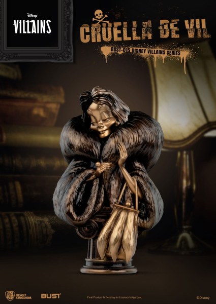 BUSTO CRUELLA DE VIL - DISNEY VILLAINS SERIES