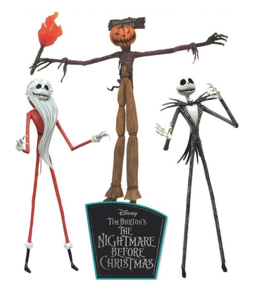 Lotto 3 figurine Nightmare before Christmas - The Jobs of Jack Skellington