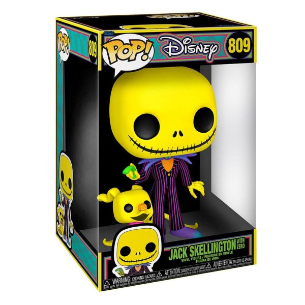 FUNKO POP! 809 - NIGHTMARE BEFORE CHRISTMAS - JUMBO JACK SKELLINGTON & ZERO