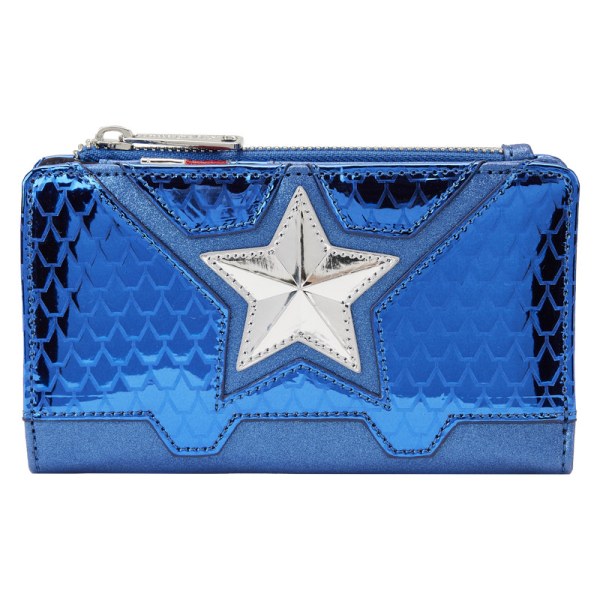 PORTAFOGLIO CAPTAIN AMERICA METALLIC COSPLAY - MARVEL LOUNGEFLY