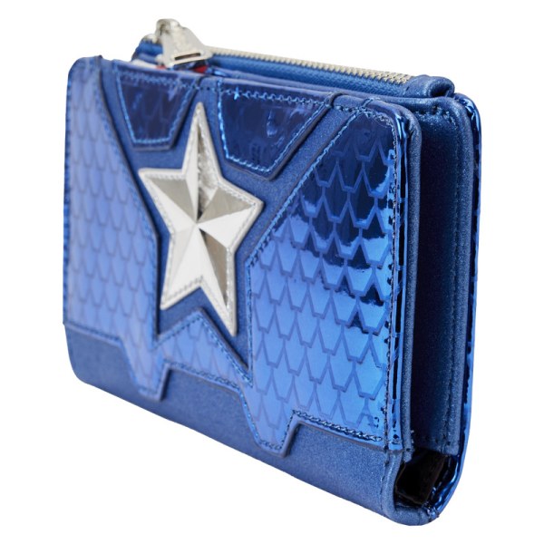 PORTAFOGLIO CAPTAIN AMERICA METALLIC COSPLAY - MARVEL LOUNGEFLY