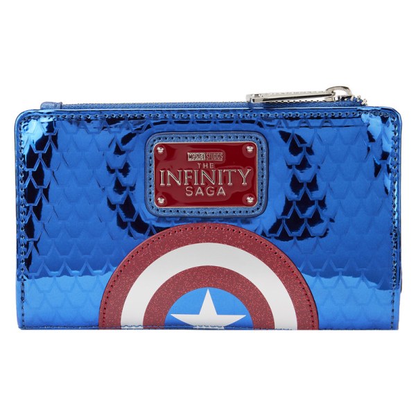 PORTAFOGLIO CAPTAIN AMERICA METALLIC COSPLAY - MARVEL LOUNGEFLY