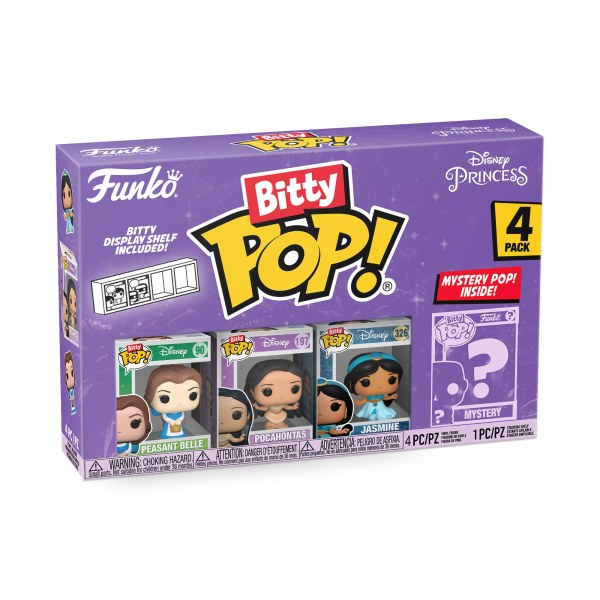 CONFEZIONE DA 4 FUNKO BITTY POP! - PRINCIPESSE DISNEY