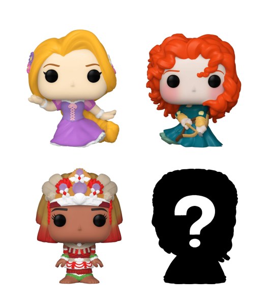 CONFEZIONE 4 FIGURINE FUNKO BITTY POP! - RAPUNZEL