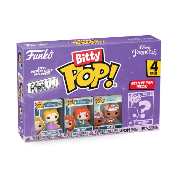 CONFEZIONE 4 FIGURINE FUNKO BITTY POP! - RAPUNZEL