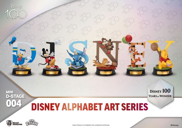 PACK DI 6 FIGURE ALFABETO PIXAR - 100 YEARS OF WONDER DISNEY MINI EGG ATTACK