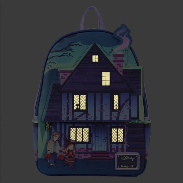 MINI ZAINO HOCUS POCUS SANDERSON SISTERS HOUSE GLOW - DISNEY LOUNGEFLY