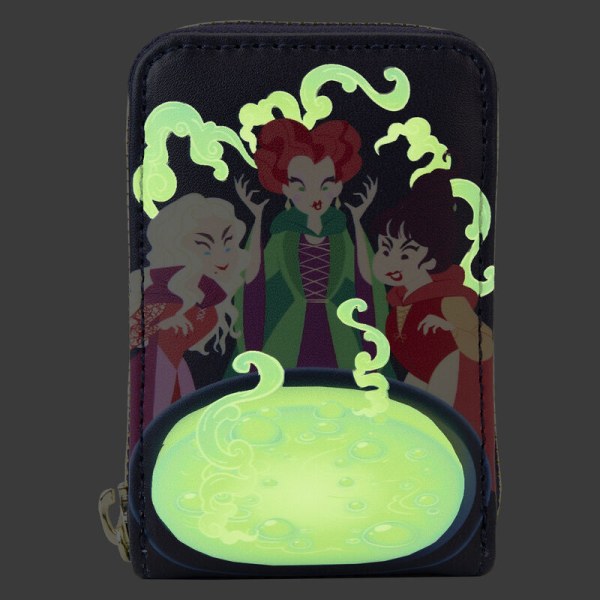 PORTAFOGLIO FISARMONICA HOCUS POCUS SORELLE SANDERSON CALDERONE GLOW - DISNEY LOUNGEFLY