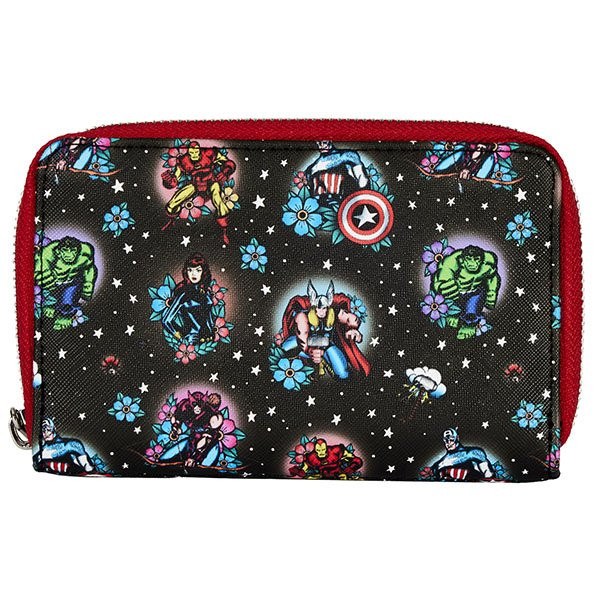 PORTAFOGLIO TATUAGGI AVENGERS - MARVEL LOUNGEFLY